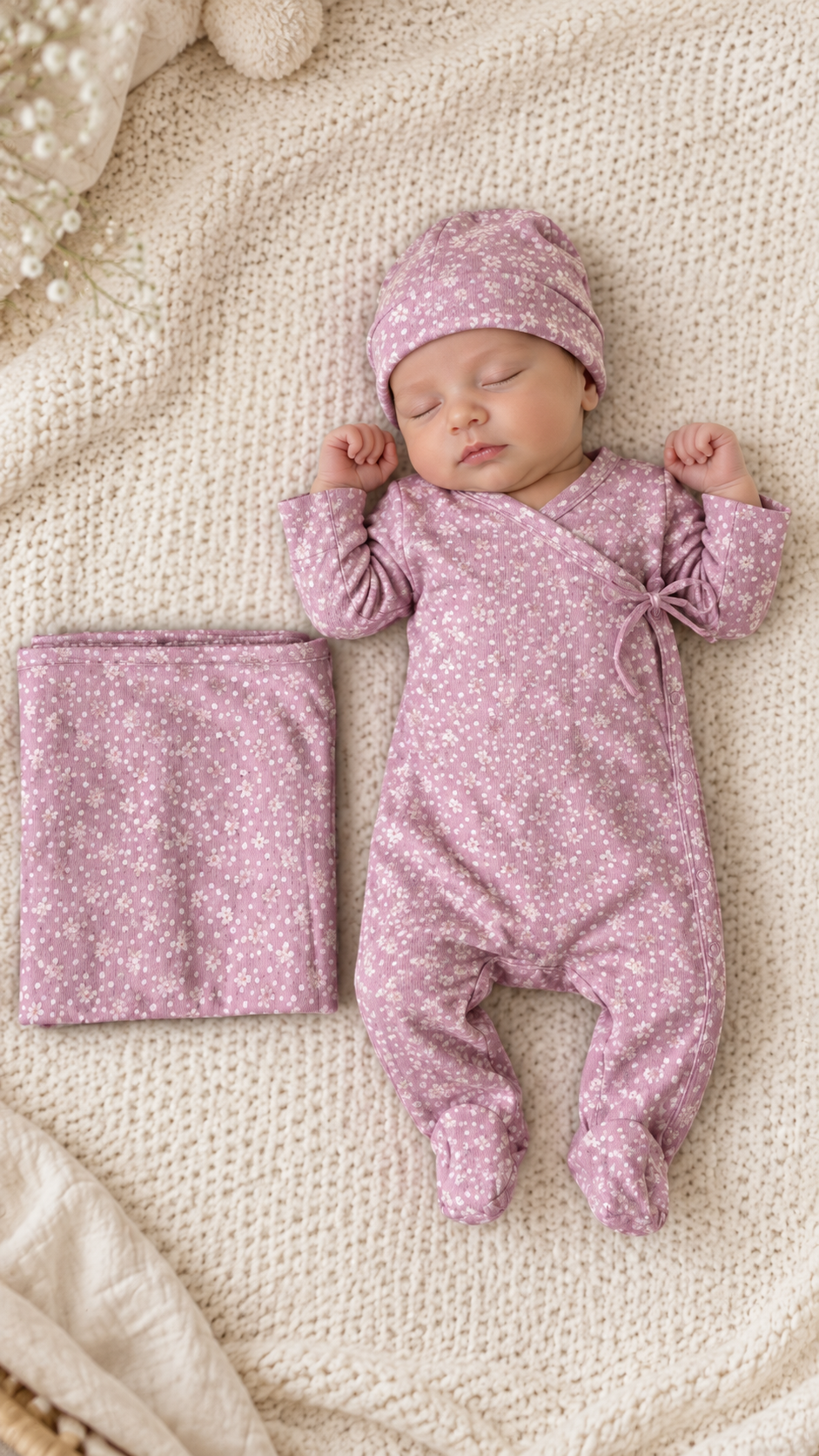 Mar Mar Copenhagen Lit De Rose Footie Set