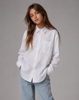 Max And Co Oversized White Button Up Shirt