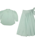 Zaikamoya Mint Natalia Skirt Set