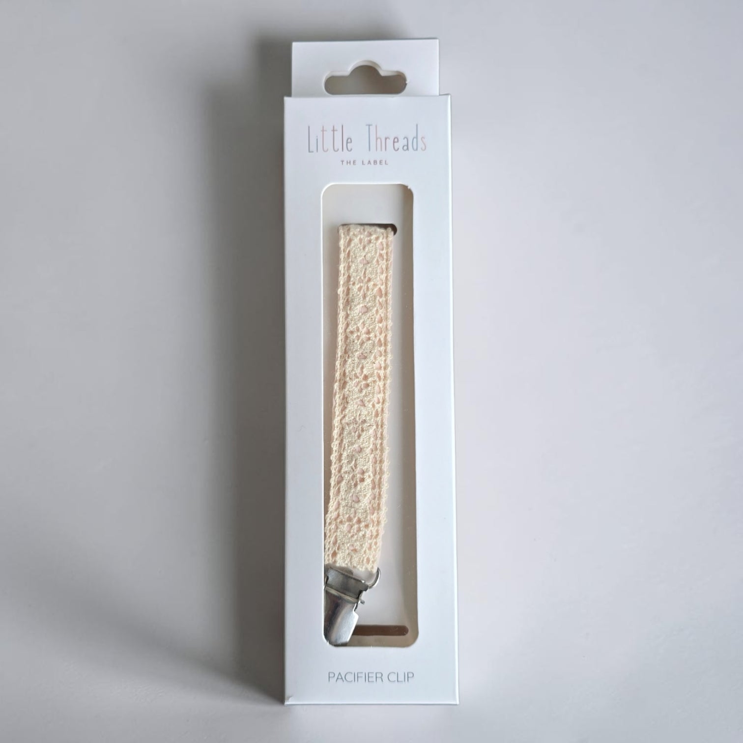 Little Threads Crotchet Ribbon Pacifier Clip