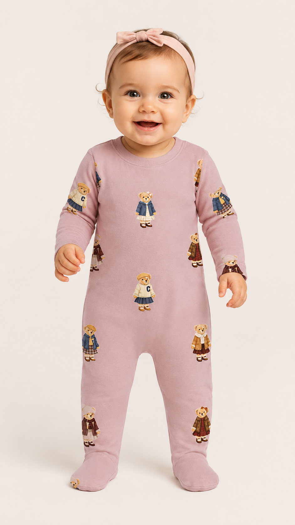Crew Kids Dusk Teddy Patter Pajama Footie