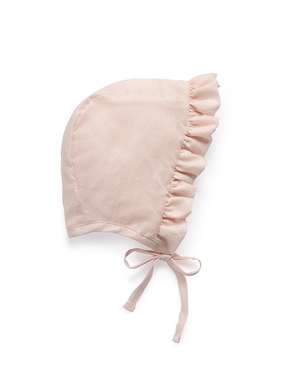 Jacqueline And Jac Ruffled Cotton Bonnet