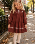 Emile Et Ida Acajou Brodee Dress