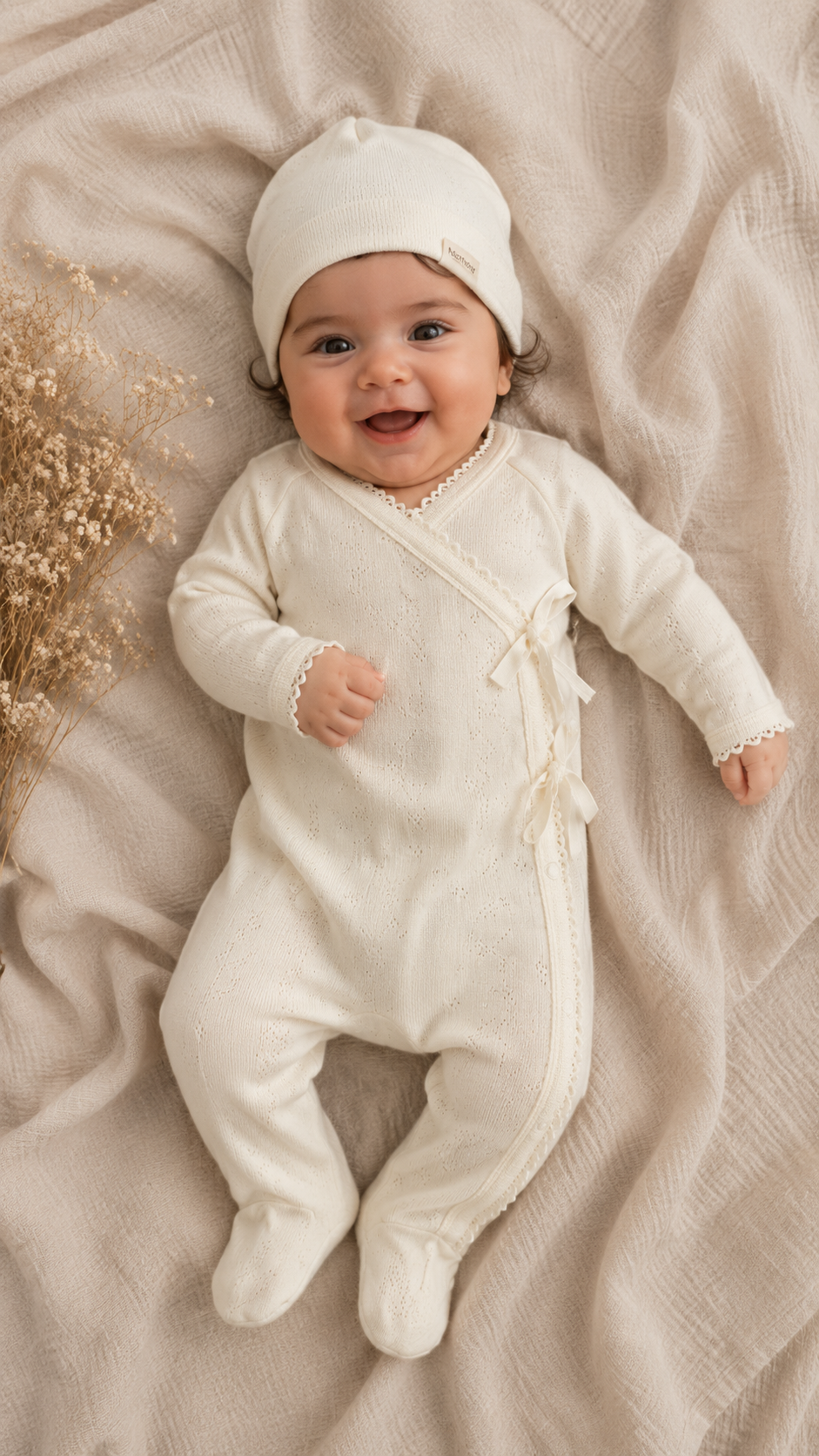 Mar Mar Natural Footie and Hat