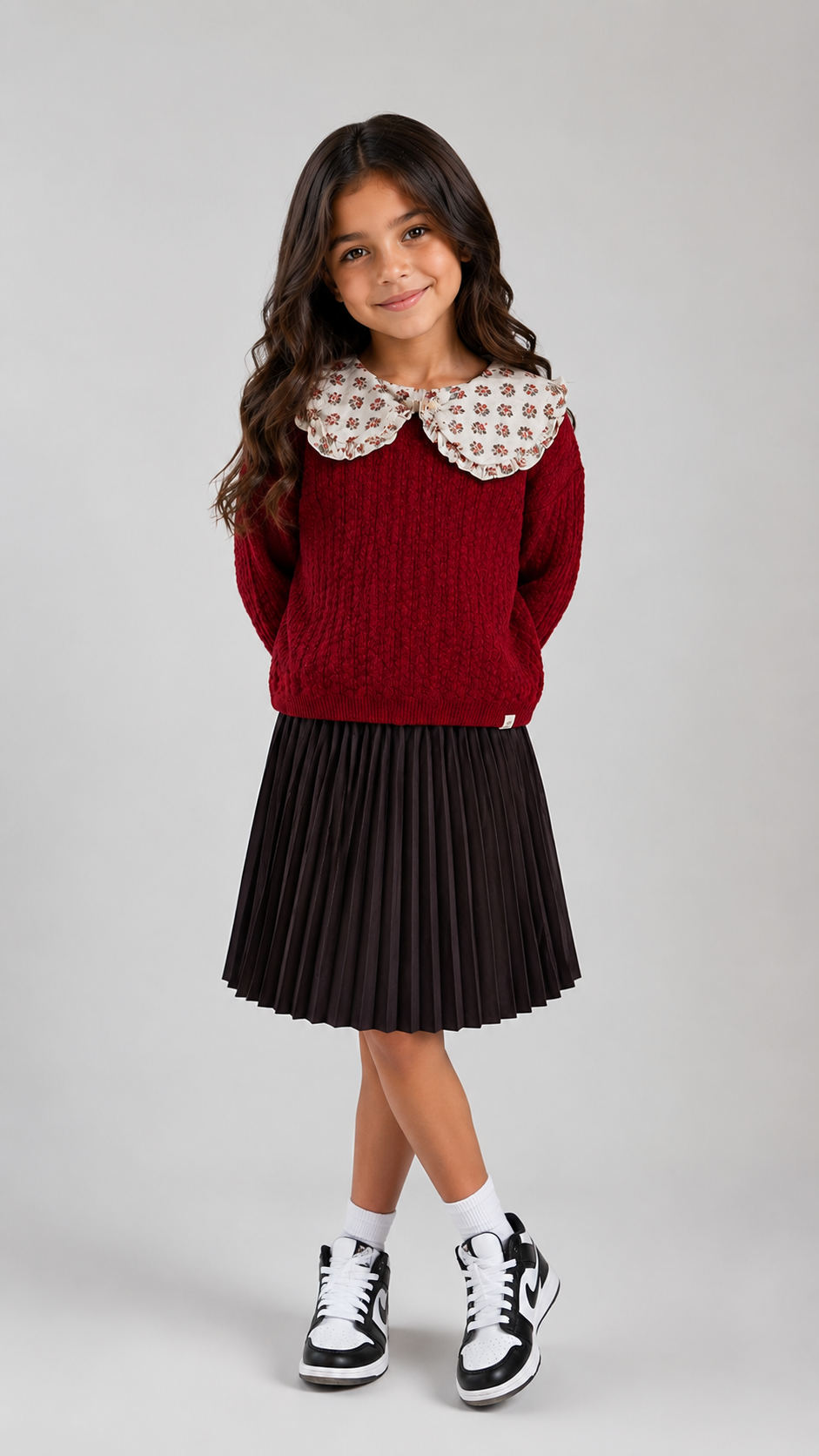 Buho Cherry Knit Sweater Set