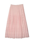 Urban Edge Teen Light Pink Eyelet Pleated Skirt