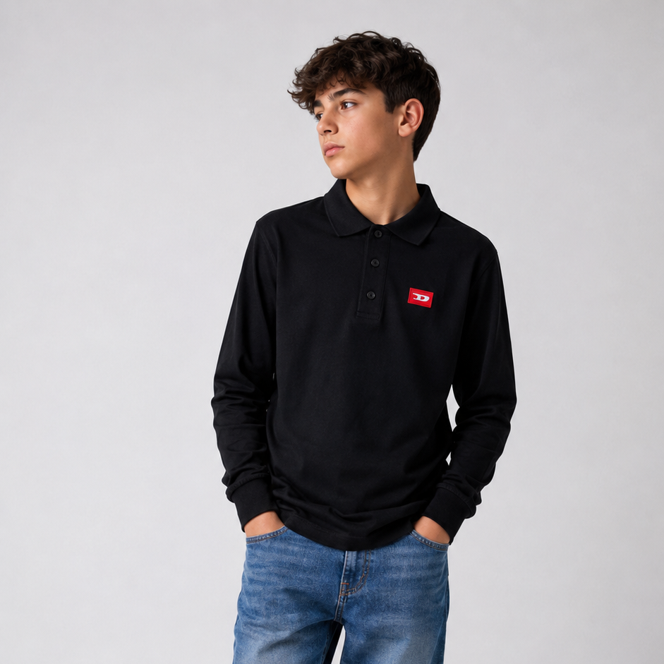 Diesel Nero Classic Long Sleeve Sweater