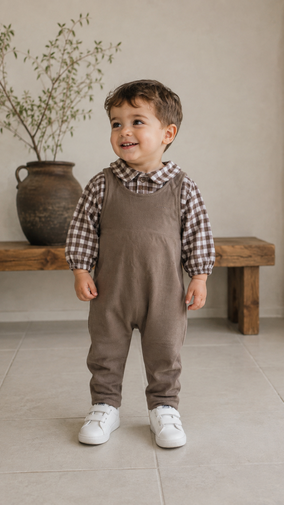 Jaybee Chestnut Slate Romper Set