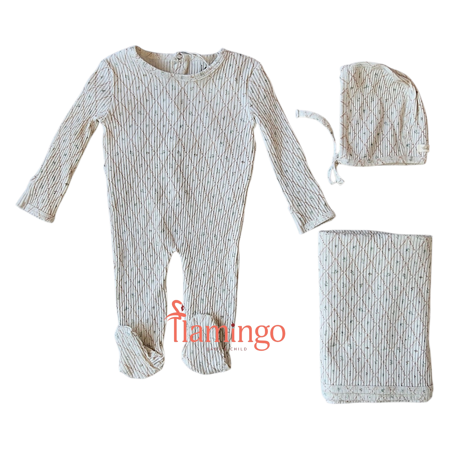 Ladida Taupe Fairytale Footie Set