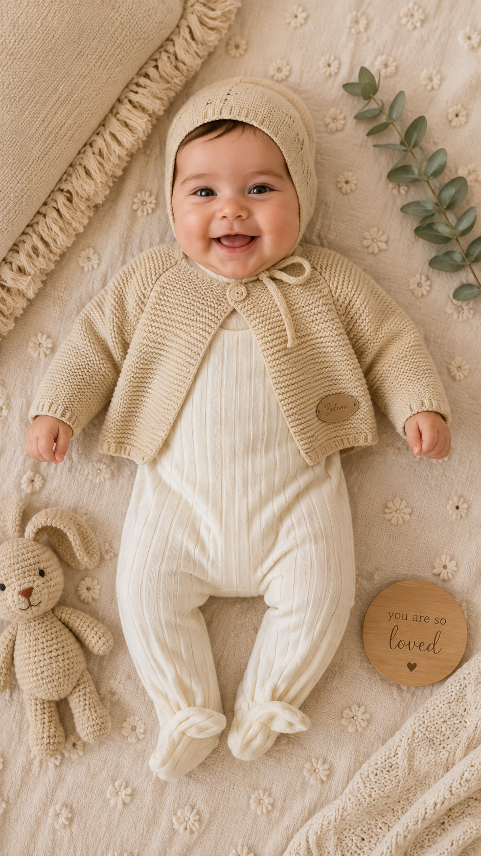 Bubani Boy Sweater Set With Hat