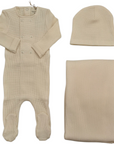 Bee And Dee Boutique Waffle Wrap Footie Set
