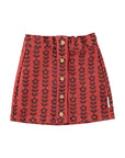 Piupiuchick Black Flowers Skirt