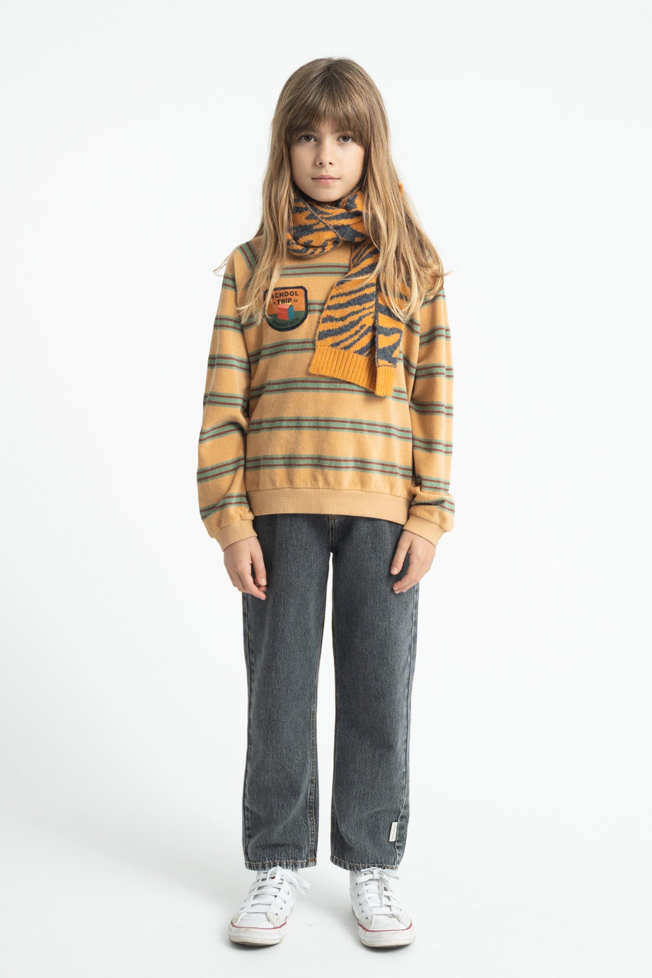 Piupiuchick Terry Cotton Striped Sweatshirt