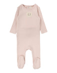 Lilette Pointelle Emblem Cardigan Set